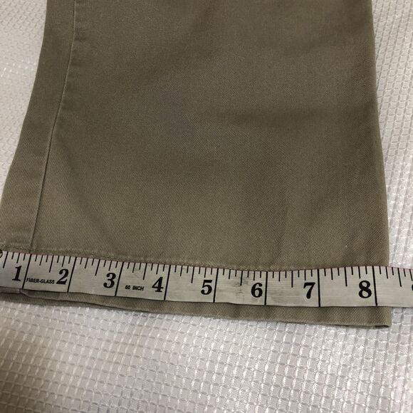 Lands End Womens 10 Mid Rise Straight Leg Khaki Pants - Picture 14 of 16
